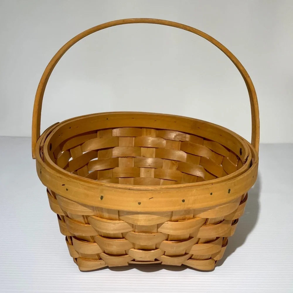 Basket Hand Woven Basket Handcrafted Basket French Countryside Farmhouse Cottage
